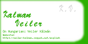 kalman veiler business card